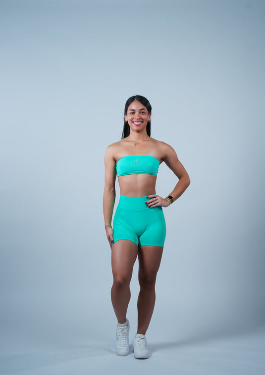 Aura Strapless Set Aquamarine
