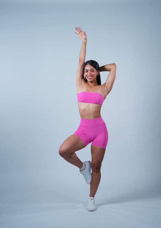 Aura Strapless Set Pink