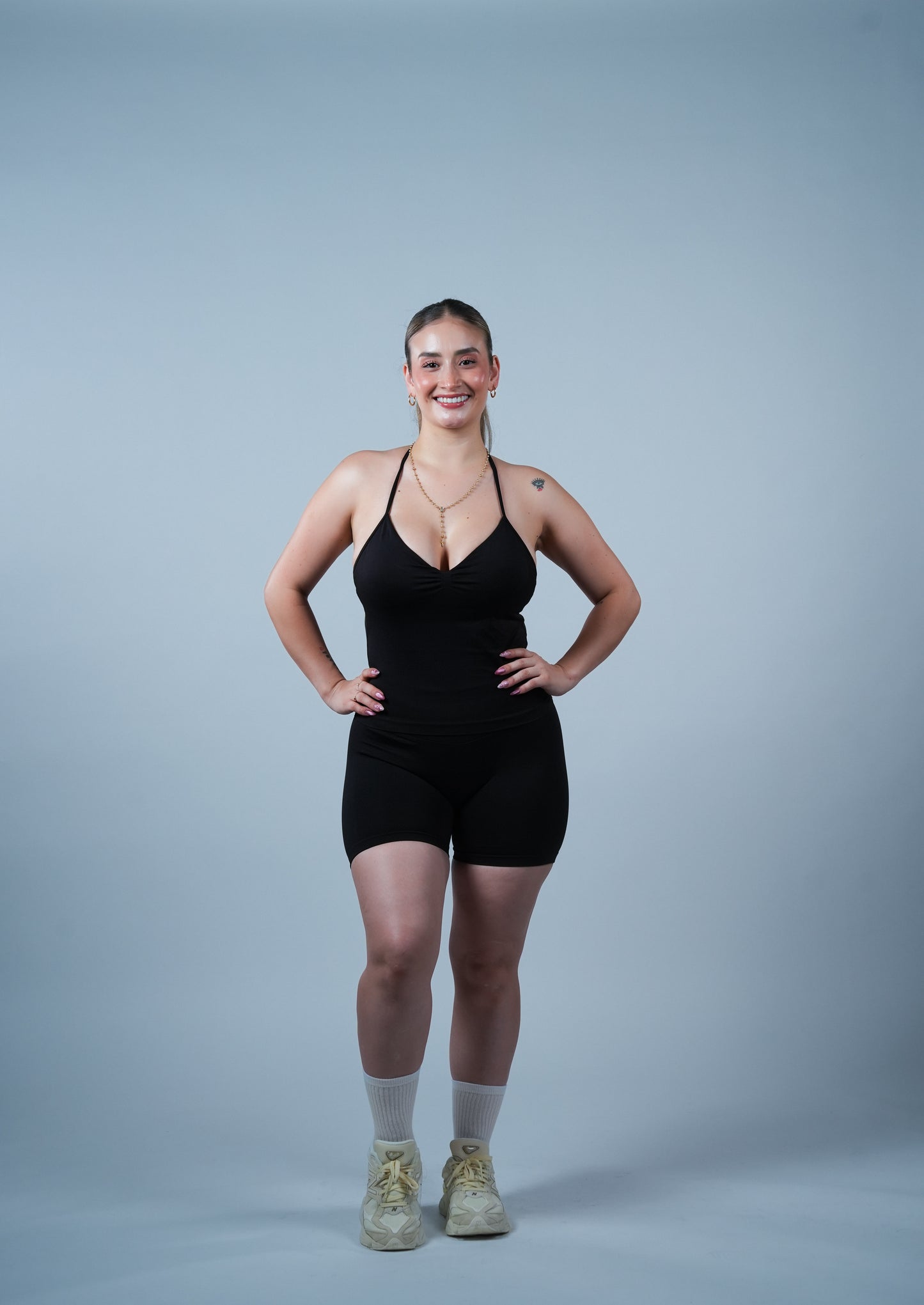 Set Workout Long Top Black